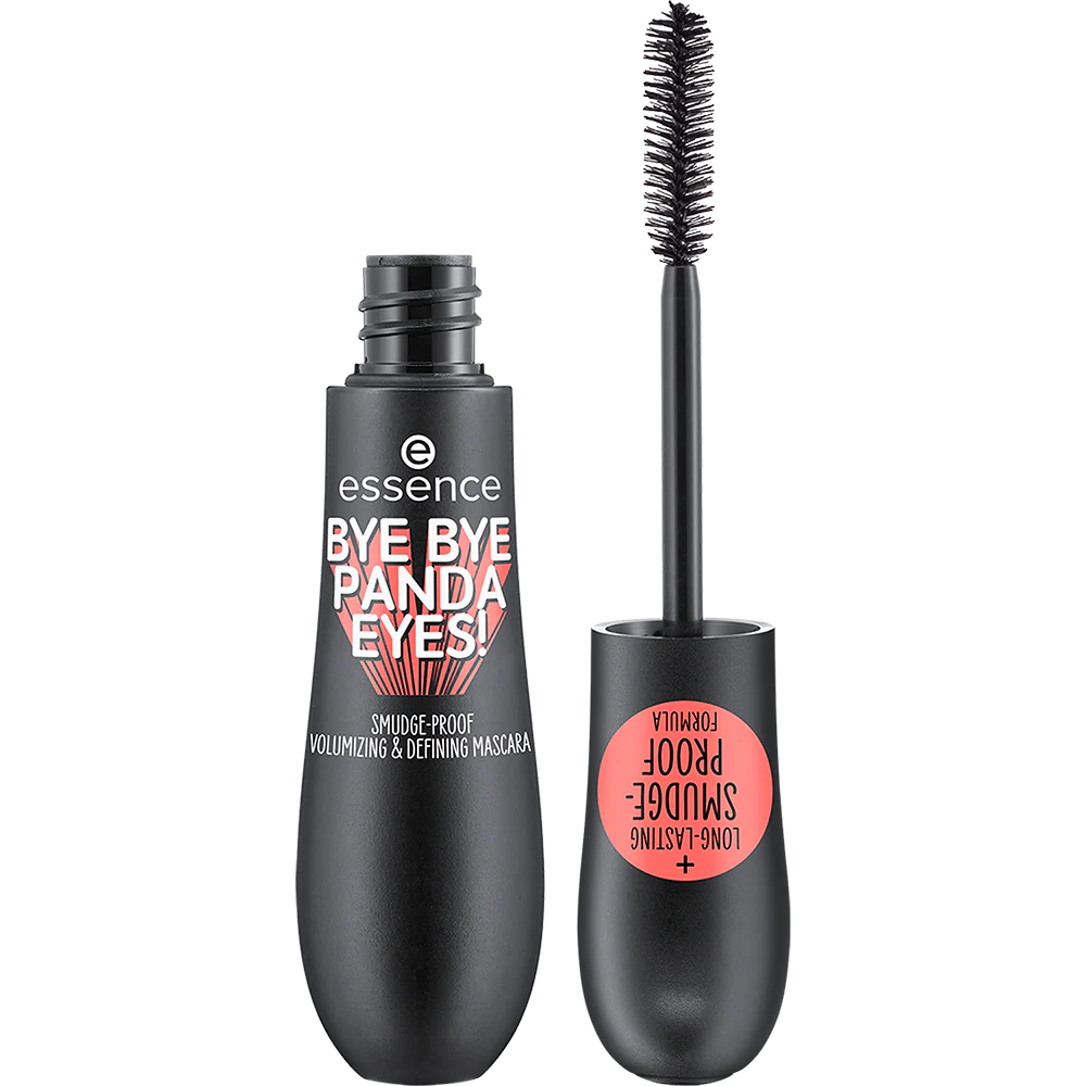bye bye panda eyes! smudge-proof volumizing and defining mascara
