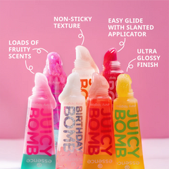 JUICY BOMB shiny lipgloss set